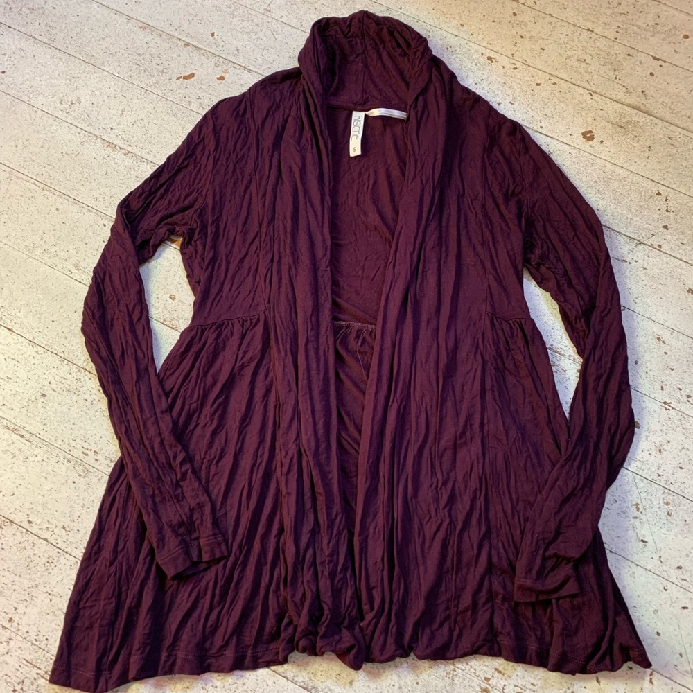 Burgundy cardigan